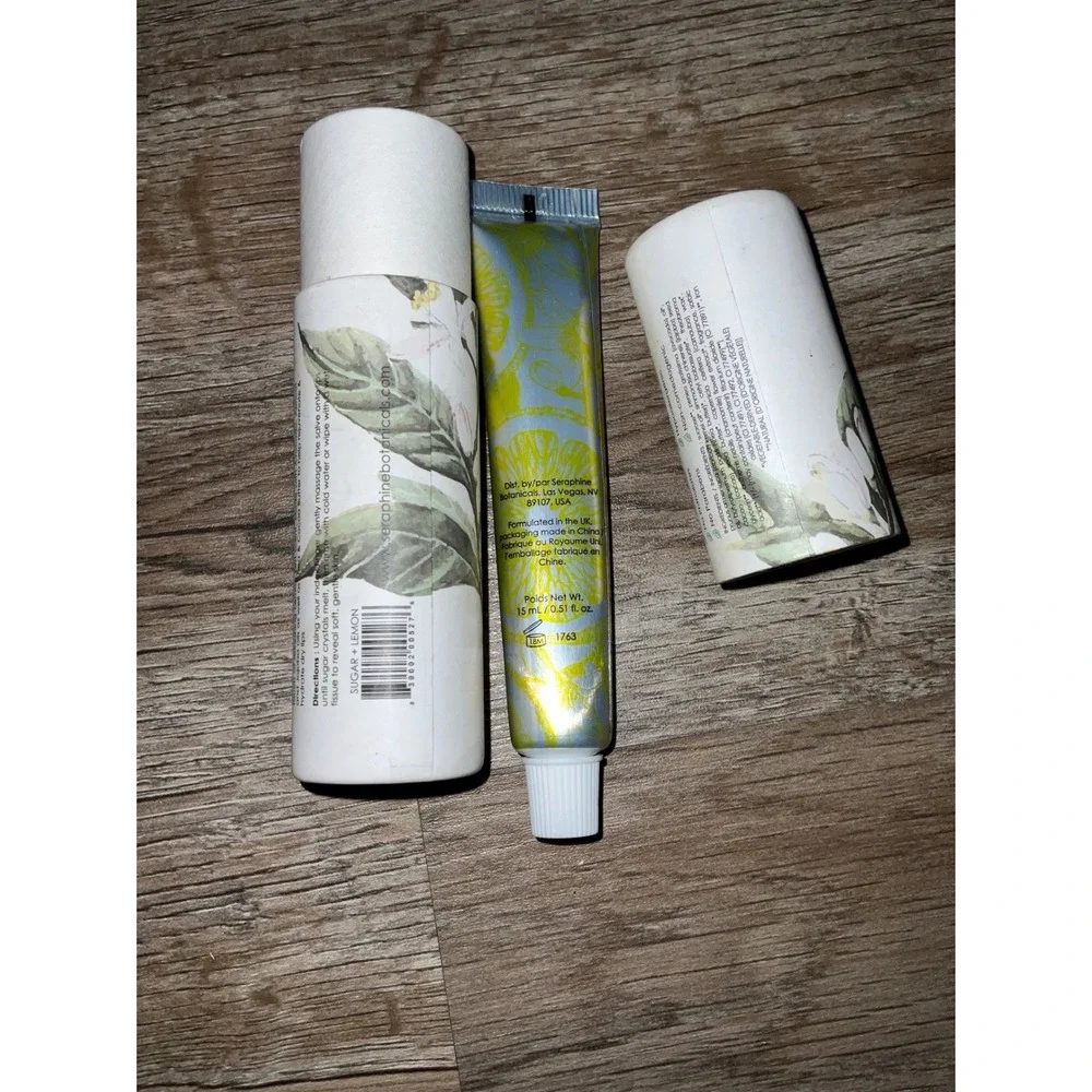 Seraphine Botanicals Lip Buffer Sugar + Lemon Moisturizing Exfoliating Treatment